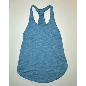 Lululemon 105 Singlet Tank Top Womens Size 2 Heathered Blue Racerback